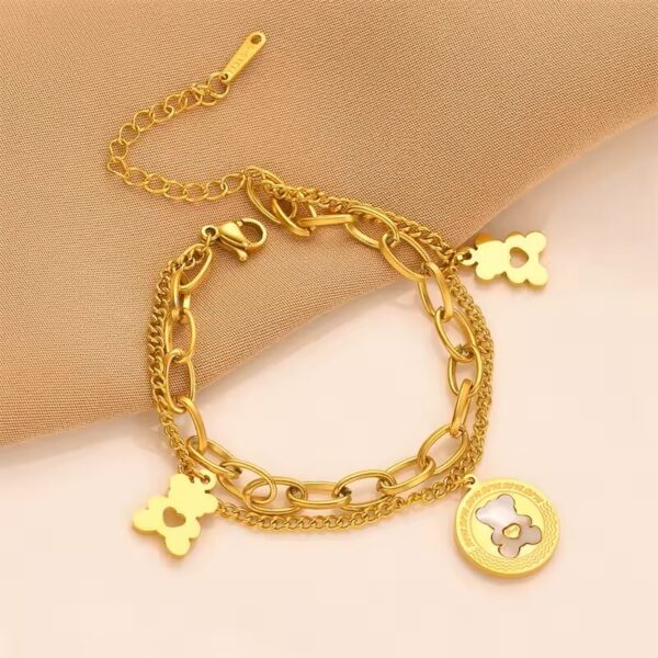 eddy-bear-bracelet-18K-gold-plated-buy-fashion-jewelery-in-kuwait