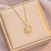 Korean Design Elegant necklace chain for women and girls Pendant best price good quality Kuwait fashion jewelry